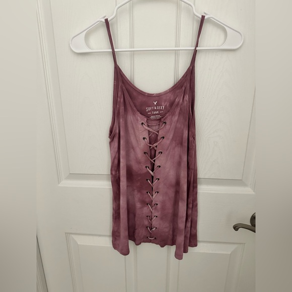 American Eagle Outfitters Tops - American Eagle Soft and Sexy Lace up Tank Top